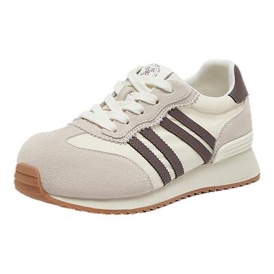 百思图2025夏季商场新款阿甘鞋德训鞋厚底女运动休闲鞋B1221BM5