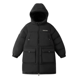 安奈儿童装男童女童长款羽绒服2024冬装新款儿童大童加厚保暖外套