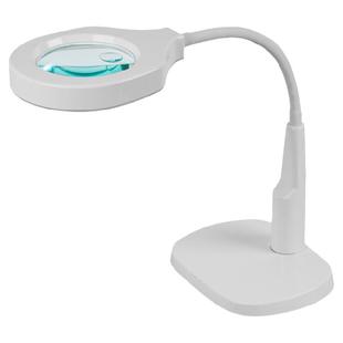 台式放大镜带灯高桌面老人清晰日常家用阅读电脑路维修倍手机台灯