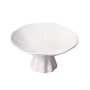 高脚水果凉菜盘子酒店会所私房菜一位餐具白瓷热菜冷菜摆盘意境菜