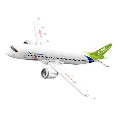 TOPTOY中国产大客机C919积木和谐号复兴号高铁模型摆件玩具礼物男