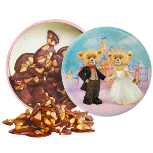 【可可脆】香港珍妮曲奇聪明小熊夏威夷果仁坚果巧克力脆片255g