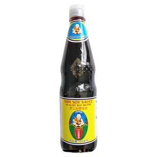 正品肥儿标牌酿造酱油王泰国原装进口调料仁和园黑豉油蘸酱700ml