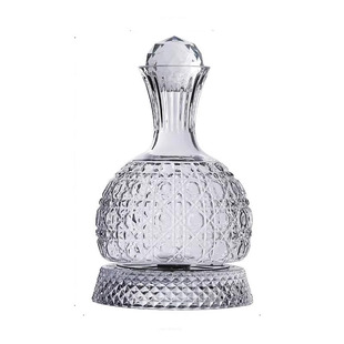 家用红酒醒酒器酒壶高档宝石款红酒家用旋转无铅欧式水晶玻璃工艺