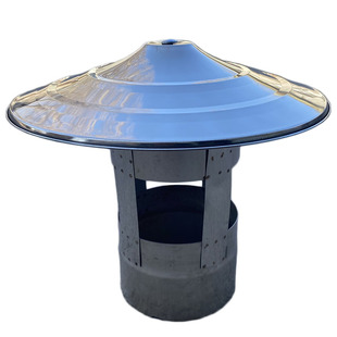 不锈钢烟囱帽柴火土灶烟筒家用采暖炉锅炉排烟排气排风管烟冲防雨