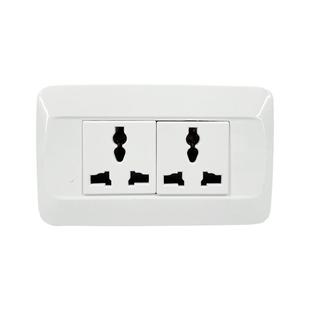 家装老式插座118型二三四位墙壁插座流水线工作台国际孔暗插板10A