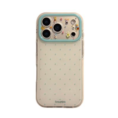 简约波点可爱小丑鱼适用iphone17promax手机壳苹果16新款15创意16pro女款17pro带链条17双层15pro防摔保护套