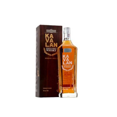 中国台湾金车KAVALAN噶玛兰经典单一麦芽威士忌口粮酒洋酒正品