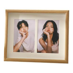 情侣相框定制照片diy打印双6寸结婚纪念相册做创意两宫格摆台高级