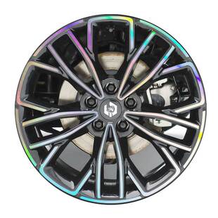 零跑lafa5专用改装饰轮毂贴纸配件碳纤维车贴改色膜汽车用品大全