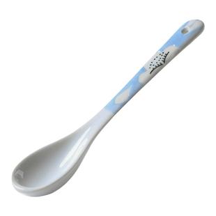 长柄小汤勺西田木雨调羹陶瓷勺咖啡勺搅拌勺瓷勺羹匙瓷器瓷羹勺子