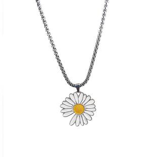 GD权志龙同款雏菊项链太阳花pmo反战闪电毛衣链原宿嘻哈蹦迪项链