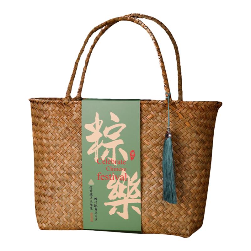 端午节爆款编织土特产粽子包装盒