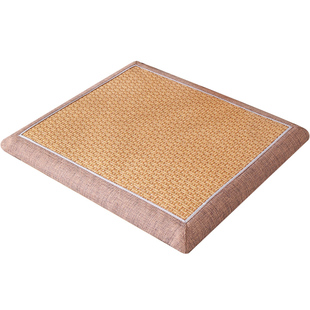 红木家具坐垫夏季中式实木椅子记忆棉40x45cm藤席凉席透气椅垫