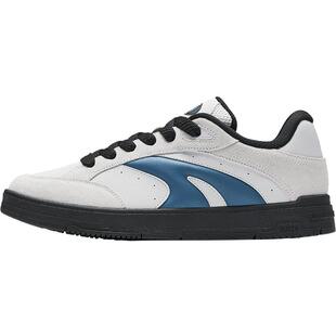 安踏厚底板鞋男子冬季学生低帮时尚轻便休闲鞋增高复古运动小白鞋