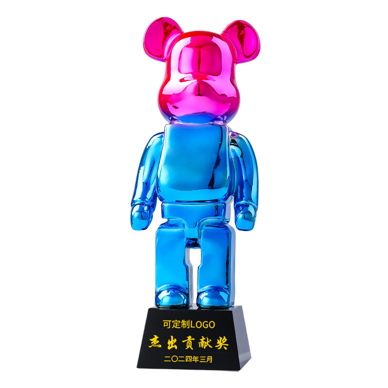 网红暴力熊摆件轻奢大气生日礼物