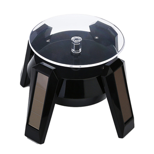 直播太阳能电动自动珠宝首饰旋转托盘亚克力转盘拍摄具展示台架子