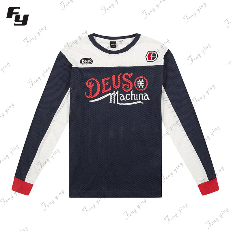 deus复古摩托车机车服透气t恤拉力赛越野赛车服摩旅骑行服速干衣