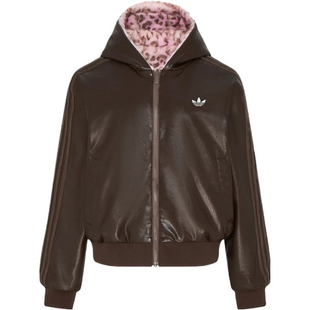 adidas阿迪达斯三叶草女子疯狂动物城联名款双面穿豹纹外套LF1596