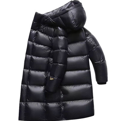 长款极寒加厚过膝90白鹅绒羽绒服