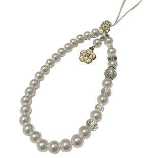 手机链ins风富贵山茶花手机挂绳手腕串珠d人工手作短款潮流女款新