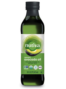 Nutiva美国进口纯牛油果油/椰子酱油食用油0添加儿童辅食油