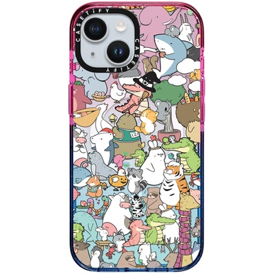 CASETiFY 小鳄鱼伙伴们 棉花糖色适用于iPhone15/14/Plus/Pro/Max手机壳