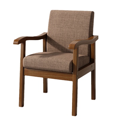 实木椅子靠背椅书房凳扶手书桌椅茶椅客厅餐椅久坐不累办公学习椅