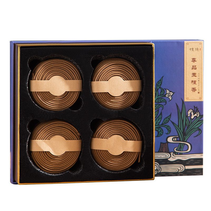檀隐伴睡静心天然盘香160盘