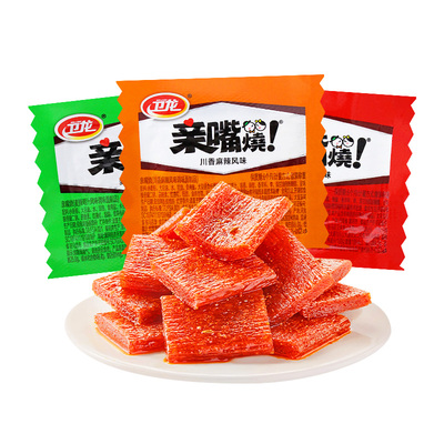卫龙亲嘴烧辣条小面筋片