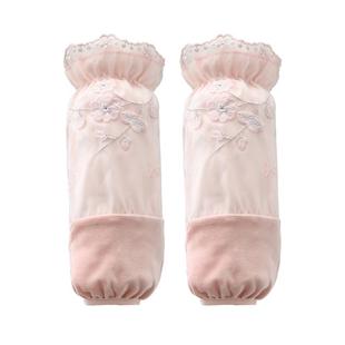 袖套女新款蕾丝长款耐脏套袖秋冬上班手袖工作护袖羽绒服短款袖头