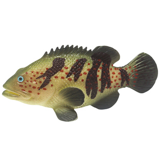 仿真软胶硅胶石斑鱼章鱼海星食人鱼玩具飞鱼剑鱼模型海洋动物礼物