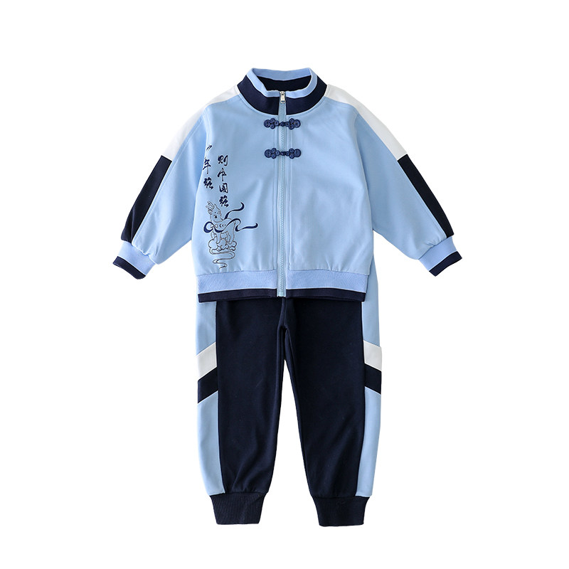 小学生班服春秋装三件套中国风汉服儿童校服套装幼儿园园服演出服