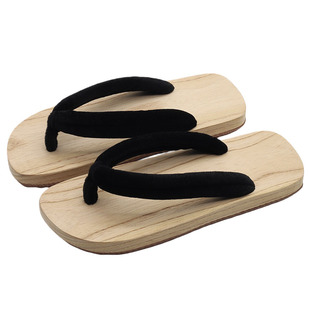 中式木屐木拖鞋人字拖鞋男女情侣款夏季手工木板鞋木鞋防滑透气