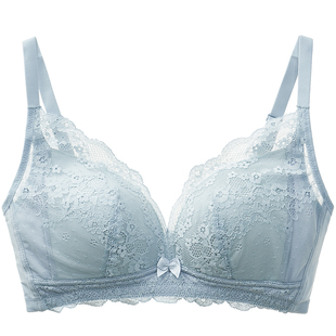 meisee/美思内衣女薄款夏季无钢圈聚拢小胸聚拢收副乳防下垂文胸