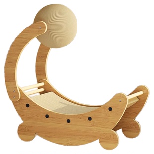 猫抓板木质猫抓球猫咪磨爪瓦楞纸剑麻绳猫爬架猫抓柱耐抓猫咪玩具