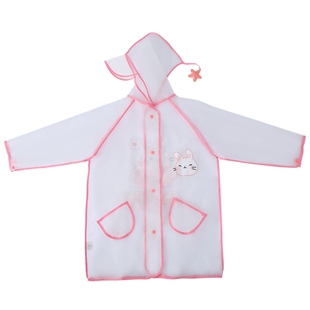 儿童雨衣女童女孩大童青少年书包单人玩水外套2022新款黄色蓝