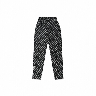 MLB 纽约洋基队老花满印紧身裤纯色徽标印花打底裤女款