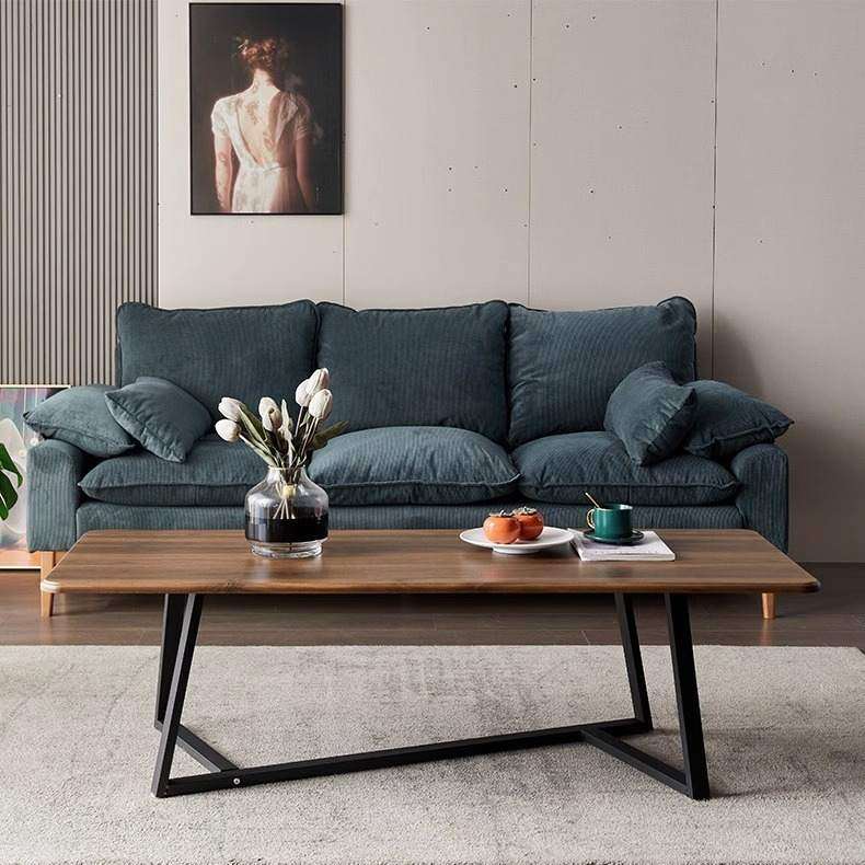 跨境批发意式轻奢长方形台桌家用茶客厅茶桌办公室现代简约感高级