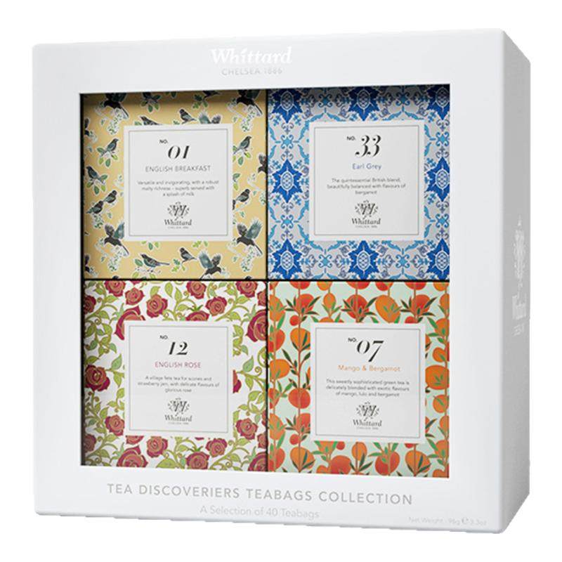 Whittard花园派对茶包礼盒英式红茶绿茶玫瑰伯爵袋泡茶进口伴手礼