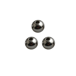 不褪色实心不锈钢304钛钢珠子小圆珠串珠手链隔珠项链散珠diy配件