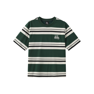 Karma8a法国攀岩条纹短袖T恤男攀岩Tee复古百搭纯棉攀岩抱石T恤