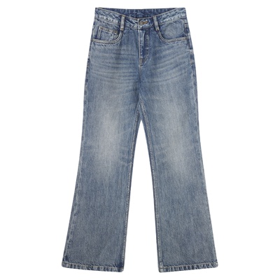 THESOONG纯棉微喇牛仔裤