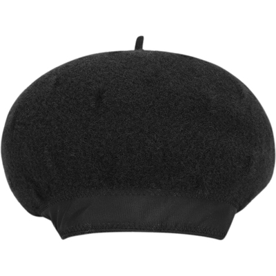 【商场同款】太平鸟黑色绒面时尚品质帽子女2025年新款A1YAF4351