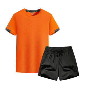 体育生训练服体考运动套装速干衣跑步服T恤短袖短裤男女田径服夏