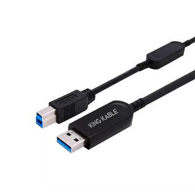 KingKable光纤USB3.1 AM转BM DAC HIFI解码器连接线无损音频线10m