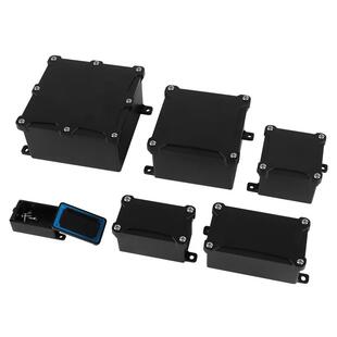 IP68塑料防水盒黑色户外防水接线盒阻燃室外防雨密封盒分线盒过线