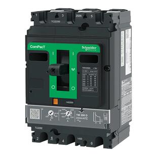 施耐德电气塑壳断路器NSX250N 50kA AC 3P3D 200A TMD C25N3TM200