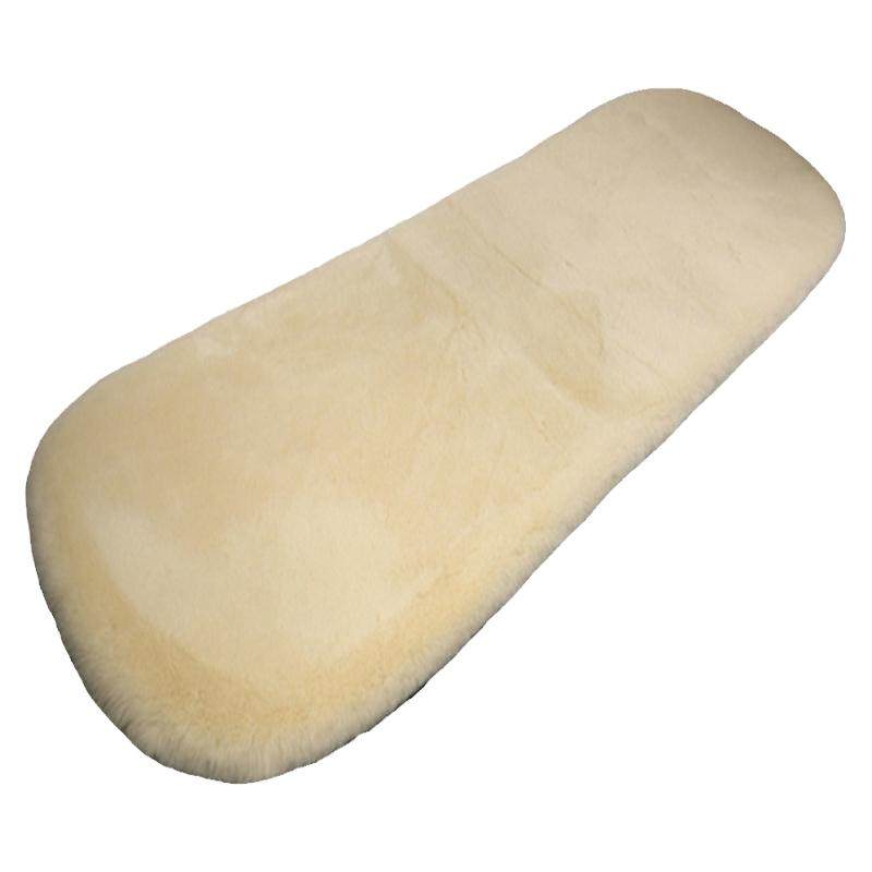 冬季汽车坐垫后排三人座羊毛坐垫座垫简约毛绒车垫无靠背加热后排