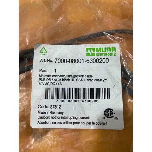 议价MURR穆尔7000-08001-6300200连接线，M8